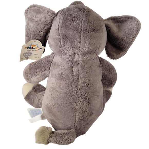 Build-A-Bear Workshop Gray Elephant Plush Stuffed Animal 17" Soft Toy 2018 - Picture 5 of 16